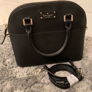 Kate Spade ♠️ black leather bag mini cross…